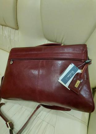 Мужской кожаный коричневый портфель r200083 фото