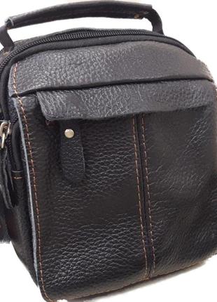 Кожаная небольшая мужская сумка n5812 натуральная кожа