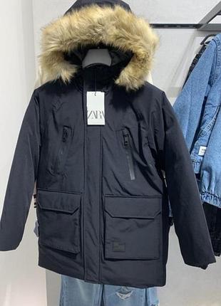 Пухова парка zara,зріст 164 см (13-14 р).