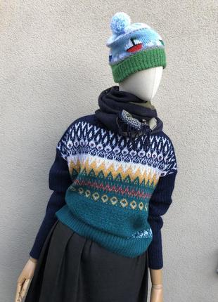 Мохер,свитер,кофта,джемпер,премиум бренд,united colors of benetton6 фото