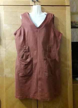 Брендовий  новий стильний 65% бавовна  сарафан  сукня  р.22 від  nutmeg  під джинс3 фото