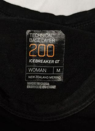 Icebreaker gt 200 мериносовый шерстяной лонгслив термобелье /7239/6 фото