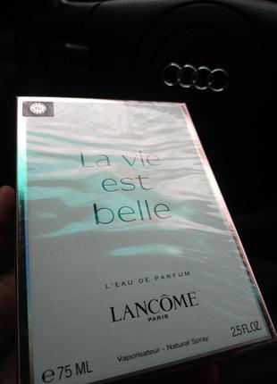 Женская 👱‍♀️ парфюмированная вода 🔥 lancome la vie est belle 🔥 75 ml жіноча парфумована вода