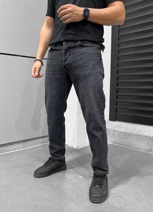 Чоловічі джинси чорні3 фото