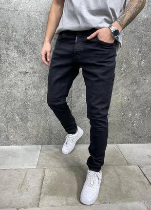 Чоловічі джинси чорні8 фото