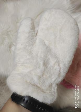 Варежки, мех, теплые, мягкие, рукавицы, 3 цвета, подростковые9 фото