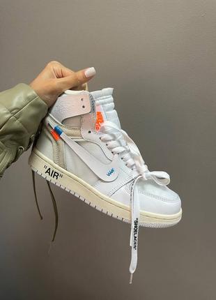 Жіночі кросівки jordan 1 "off-white" женские кроссовки джордан