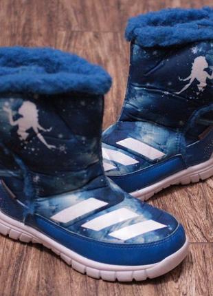 Зимові фірмові чоботи дутіки adidas frozen оригінал