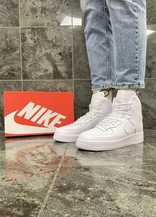 🚀 кроссовки nike air force high white 🍂7 фото