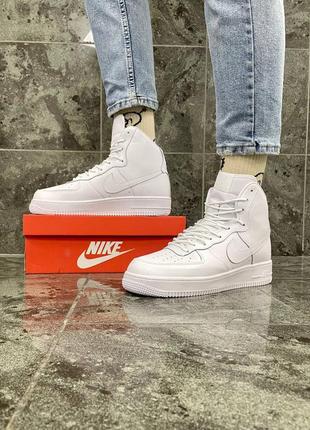 🚀 кроссовки nike air force high white 🍂8 фото