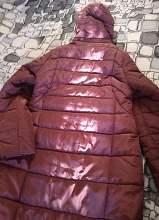 Зимняя курточка размер 50 цвет бордо5 фото