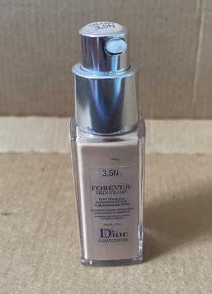 Dior diorskin forever skin glow foundation #3,5n тональна основа, 20ml