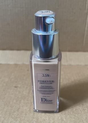 Dior diorskin forever skin glow foundation #3,5n тональна основа, 20ml4 фото