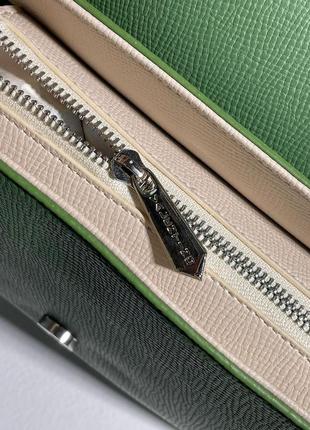 Женская зеленая сумка через плечо valentin🆕стильная сумка, кросс боди9 фото