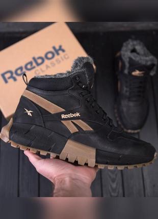 Чоловічі зимові кросівки reebok, шкіряні черевски2 фото