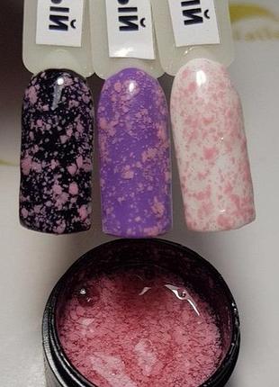 Гель "снежок" розовый