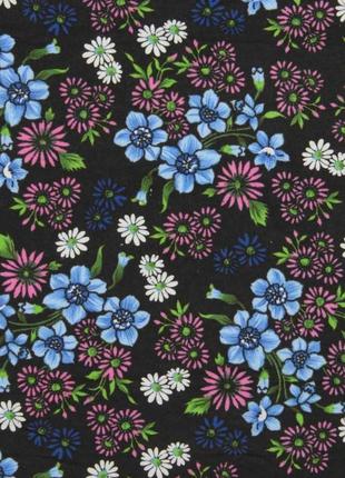 Тканина фланель для сорочок піжам халатів квіти2 фото
