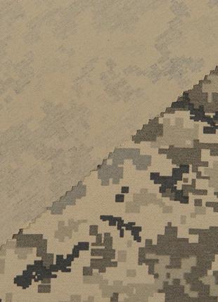 Тканина грета 50% бавовна для військового одягу спецодягу костюмів роби камуфляжна піксель3 фото