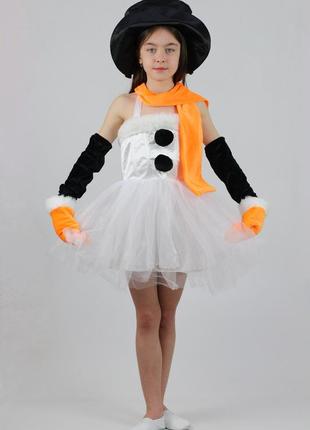 Карнавальний костюм снігової2 фото