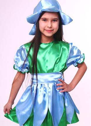 Карнавальный костюм платье пролесок для девочки
