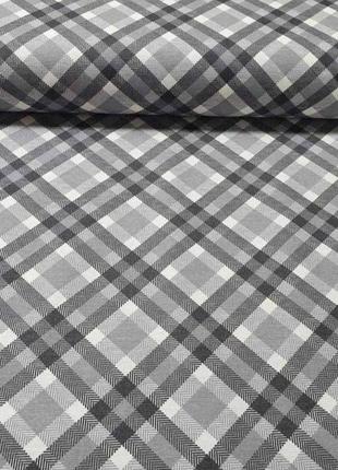 Ткань для скатерти штор римских штор покрывал и декора крупная клетка