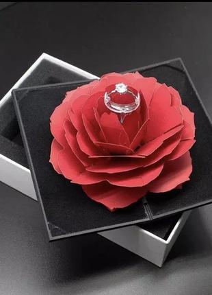 Коробочка для кольца роза