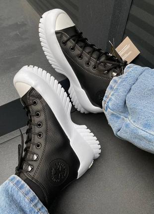 Женские ботинки зимние термо converce chuck taylor gore-tex winter black4 фото