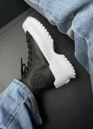 Женские ботинки зимние термо converce chuck taylor gore-tex winter black1 фото