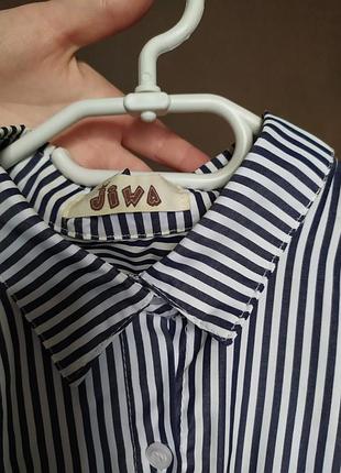 Сорочка в смужку для дівчинки 4