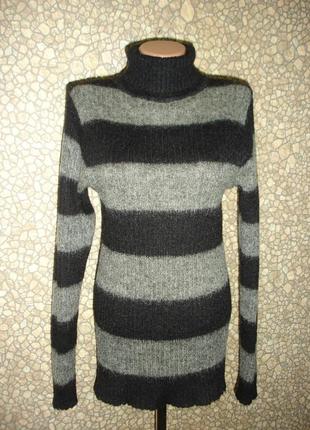 Шерстяной свитер (50%- мохер) "contemporary"1 фото