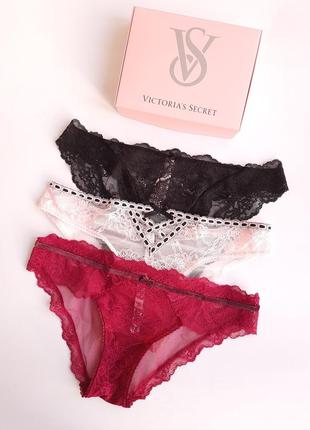 Набор трусиков виктория сикрет victoria's secret оригинал