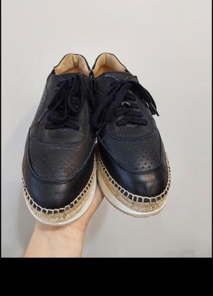 Оксфорды испания туфли броги кожаные новые кроссовки женские 24 см.