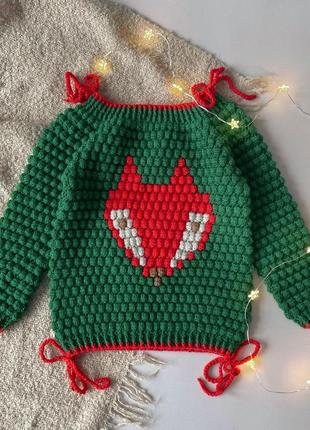 Джемпер новорічний светр 1041 фото