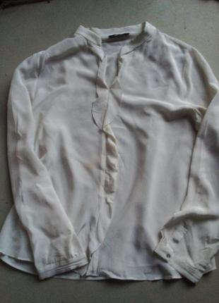 Шелковая фирменная блузка нюанс
