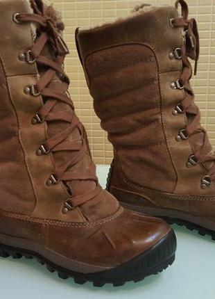 Высокие теплые сапоги timberland