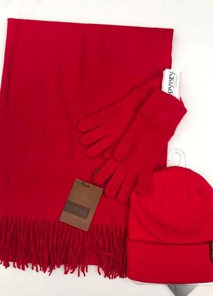 ❤️зимовий теплий жіночий комплект:шапка+шарф+рукавиці ❤️