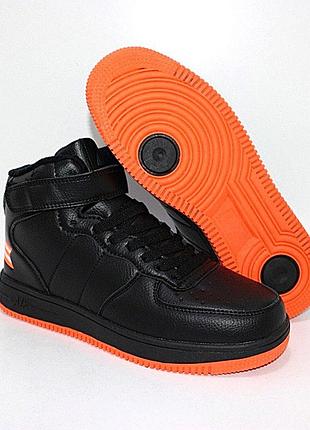 Кроссовки зимние 111191, ботинки высокие спортивные, хайтопы