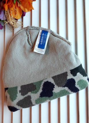 Детская шапка холодная осень зима камуфляжная adidas originals5 фото