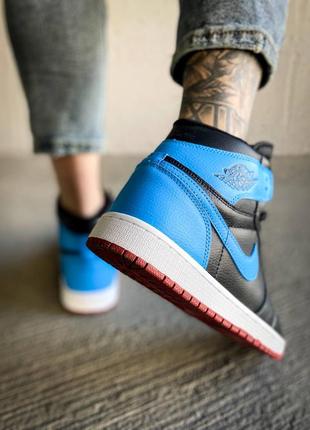 Кросівки nike air jordan 1 retro high og unc chicago4 фото