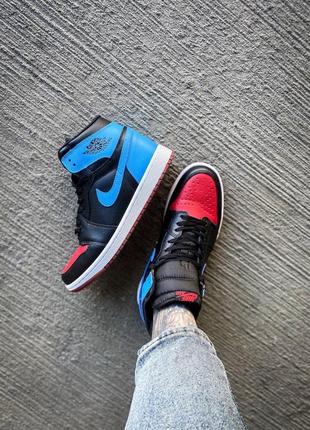 Кросівки nike air jordan 1 retro high og unc chicago3 фото