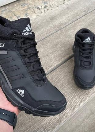 🖤чоловічі шкіряні зимові кросівки adidas🖤2 фото