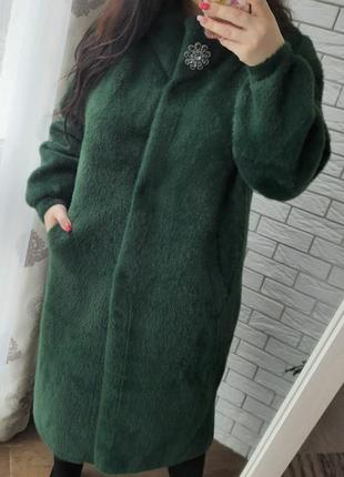 Шикарное пальто, альпака ангора, турция, качество, последние.