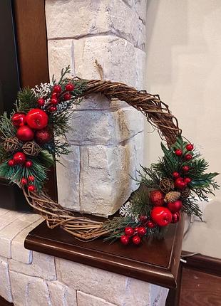Новорічний, різдвяний вінок 2