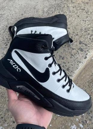🖤🔥чоловічі шкіряні зимові кросівки nike🔥🖤