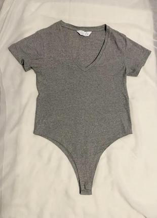 Primark базовий сірий боді як новий
