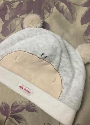 Шапка для малыша chicco ушки