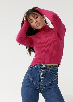 ✨однотонний гольф у дрібний рубчик✨