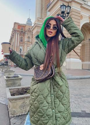 Стильна куртка курточка жіноча комфортна класна класична красива зручна модна трендова тепла зимова хакі1 фото