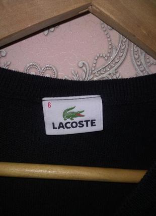 Чоловіча чорна безрукавка lacoste2 фото