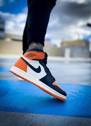 Кросівки nike air jordan 1 retro reverse shattered backboard5 фото